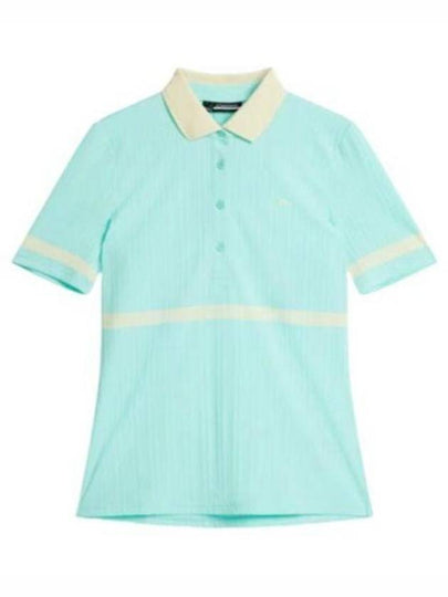 Golf Moira Short Sleeve Polo Shirt Aruba Blue - J.LINDEBERG - BALAAN 2