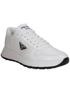 Prax 01 Re-Nylon Brushed Leather Low-Top Sneakers White - PRADA - BALAAN 2