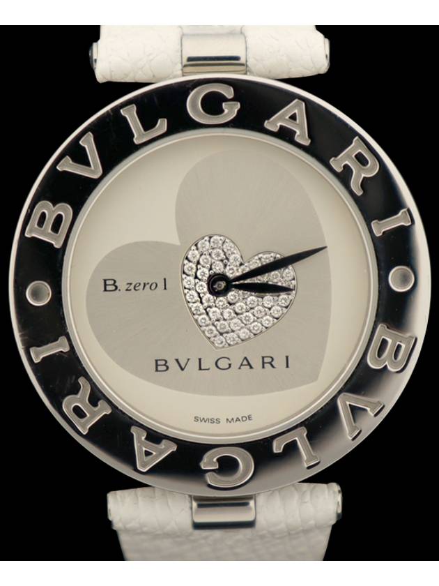 BZ35S 35MM Steel Quartz Diamond Double Heart BZero1 Women s Watch - BVLGARI - BALAAN 1