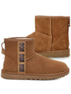 Women's Classic Mini II Logo Winter Boots Chestnut - UGG - BALAAN 2