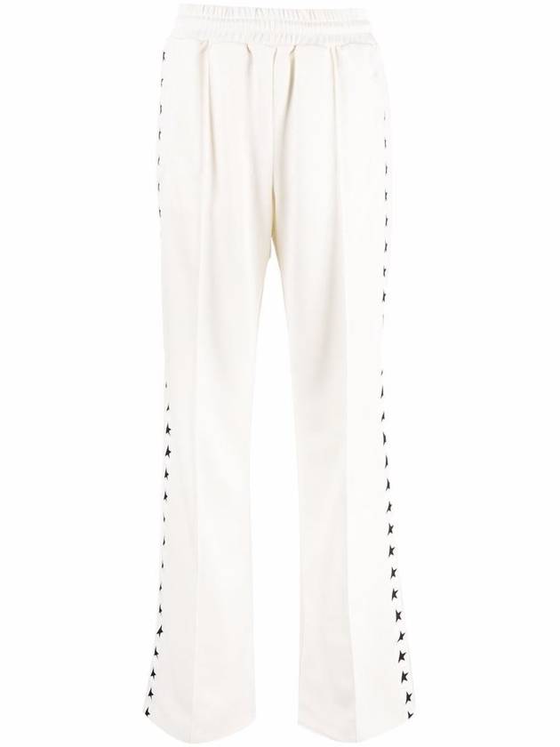 Side Star Logo Track Pants White - GOLDEN GOOSE - BALAAN 2