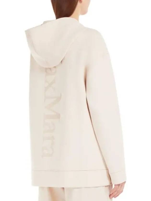 ZUAI 002 Zuai cotton hooded zip-up cardigan - MAX MARA - BALAAN 4