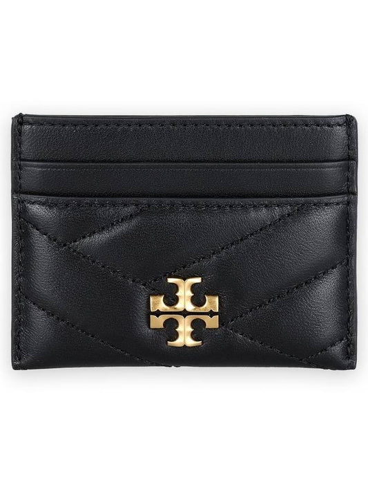 Kira Chevron Logo Card Wallet Black - TORY BURCH - BALAAN 2