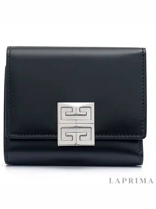 4G Trifold Halfwallet Black - GIVENCHY - BALAAN.