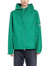 Etiache Rain Hooded Zip Up Emerald Green - MONCLER - BALAAN 5