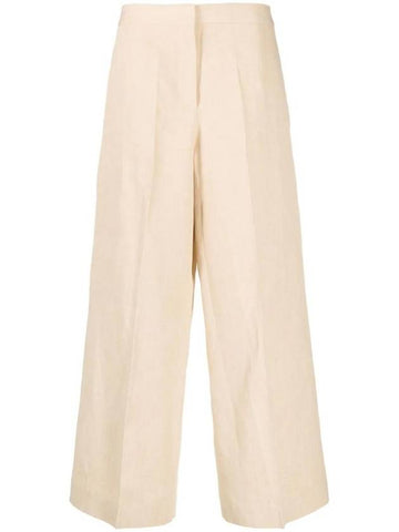 high waist linen blend pants PAD264F264D6300000 - FABIANA FILIPPI - BALAAN 1