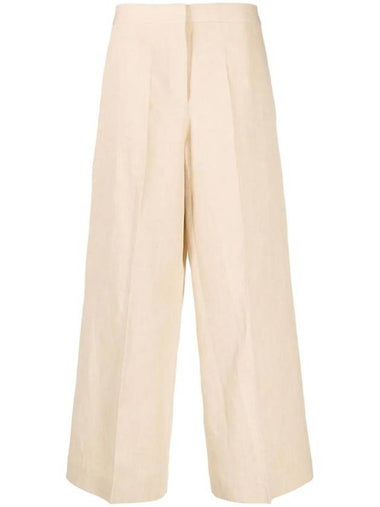 high waist linen blend pants PAD264F264D6300000 - FABIANA FILIPPI - BALAAN 1