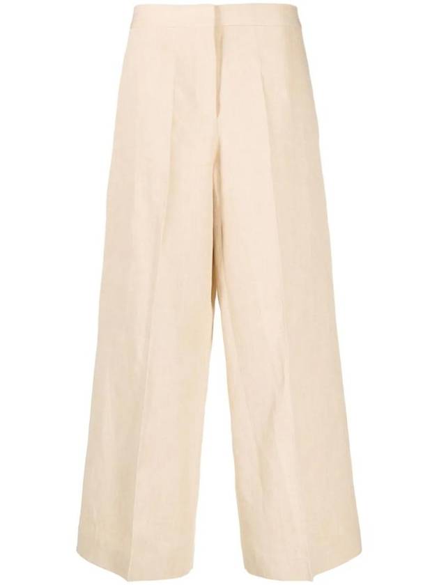 high waist linen blend pants PAD264F264D6300000 - FABIANA FILIPPI - BALAAN 1