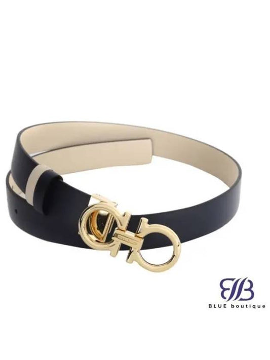 Ferragamo 764048 23B559 Reversible Gancini Belt - SALVATORE FERRAGAMO - BALAAN 1