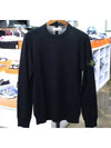 Light Wool Crewneck Knit Top Black - STONE ISLAND - BALAAN 3