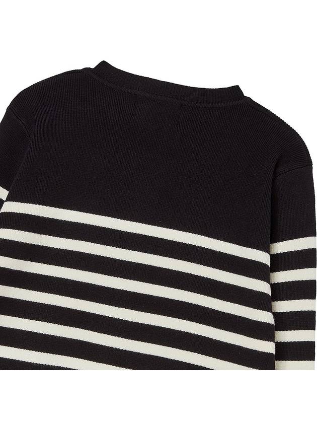 Women's Striped Cardigan Black GB1 WSW 13 N_BLK - THE GREEN LAB - BALAAN 5