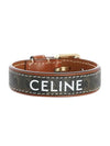 Triomphe Canvas Leather Bracelet Gold Tan - CELINE - BALAAN 1