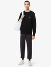 Tricolor Fox Patch Sweatshirt Black - MAISON KITSUNE - BALAAN 9