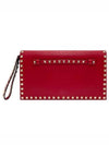 Rockstud Clutch Bag Red - VALENTINO - BALAAN 2