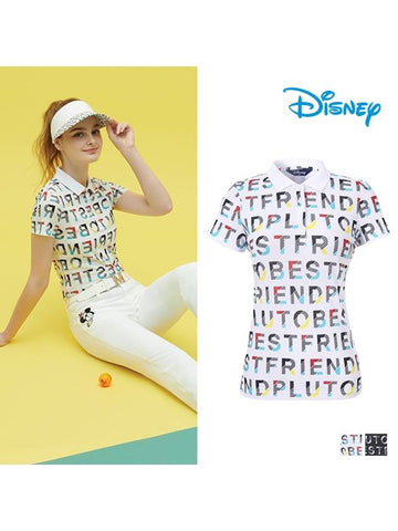 printed point short sleeve collar t-shirt DL2LTS031 - DISNEY GOLF - BALAAN 1