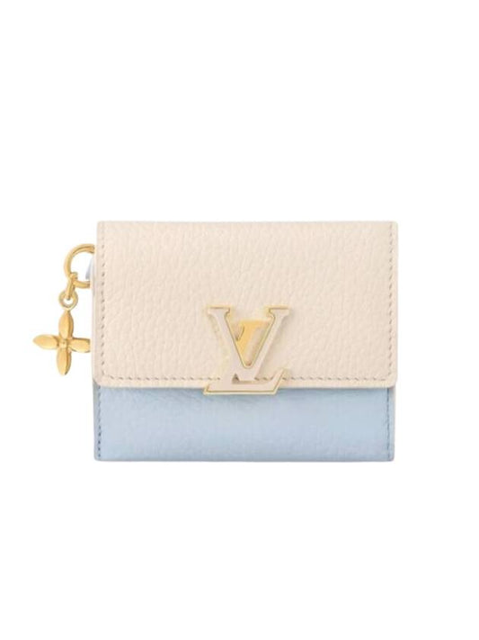 Capucines XS Half Wallet Blue - LOUIS VUITTON - BALAAN 1