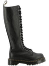 Women's 1B60 Becks Leather Long Boots Black Pisa - DR. MARTENS - BALAAN 1