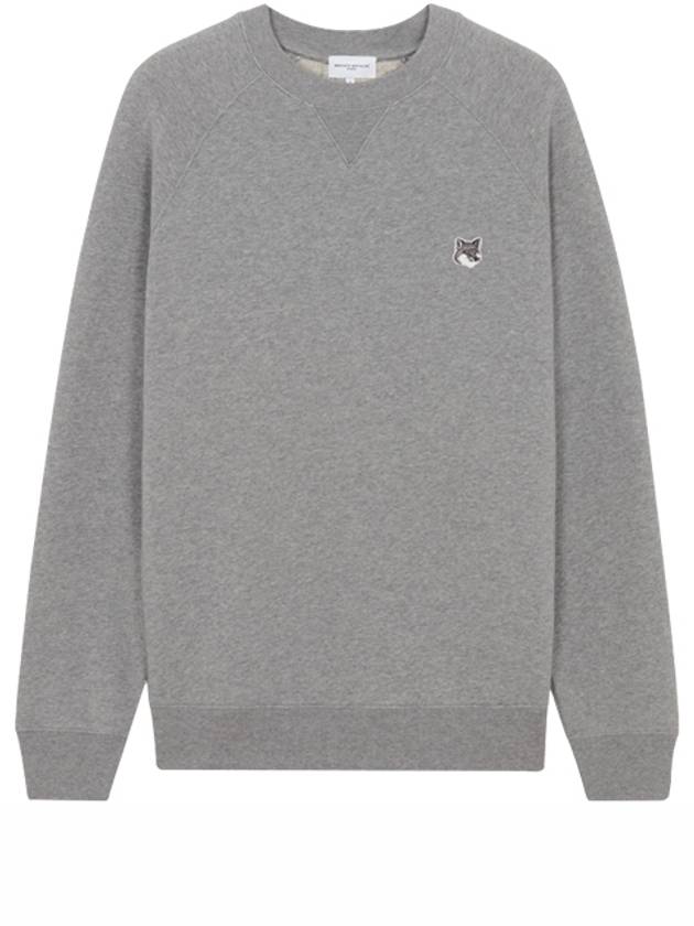 Grey Fox Head Patch Classic Sweatshirt Grey Melange - MAISON KITSUNE - BALAAN 2