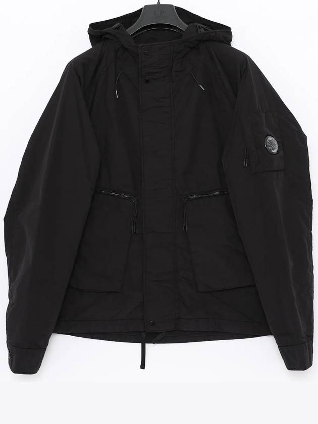 Lens Wappen Hooded Jacket Black - CP COMPANY - BALAAN 2