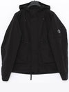 Lens Wappen Hooded Jacket Black - CP COMPANY - BALAAN 4