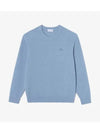 Men's Boucle Knit Top Light Blue - LACOSTE - BALAAN 2