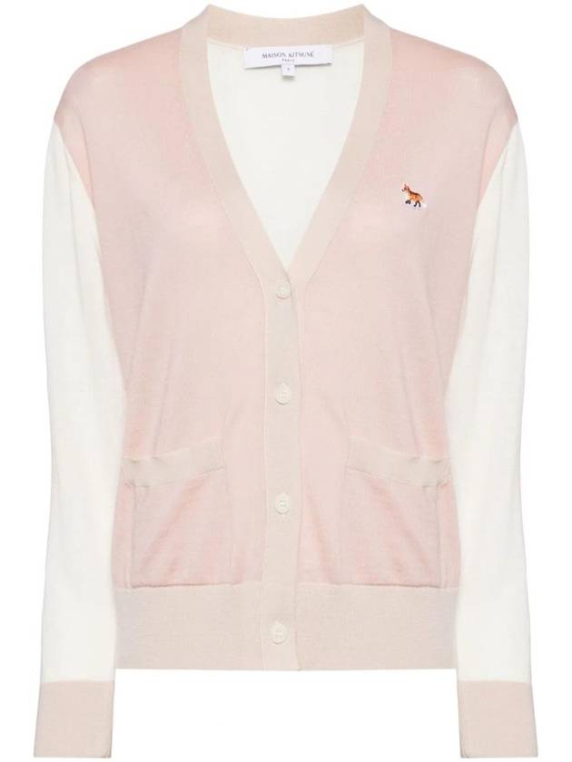 Maison Kitsune logo embroidery cardigan MW00505KT1036P628 - MAISON KITSUNE - BALAAN 1