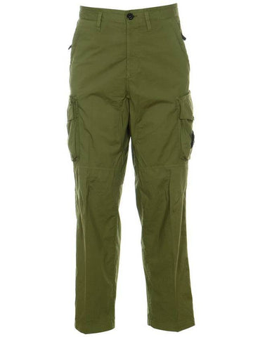 Waffen Patch Cargo Straight Pants Khaki - STONE ISLAND - BALAAN.