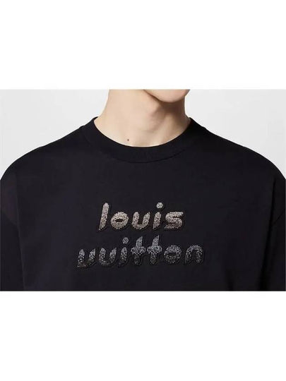 Miracle beads embroidered cotton t shirt 1ABYKQ - LOUIS VUITTON - BALAAN 2