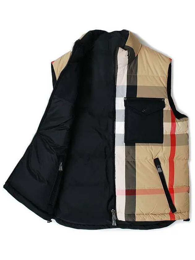 Reversible Check Nylon Padding Vest Archive Beige - BURBERRY - BALAAN 8