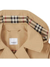 Kids Check Trim Hooded Trench Coat 8053878 - BURBERRY - BALAAN 4