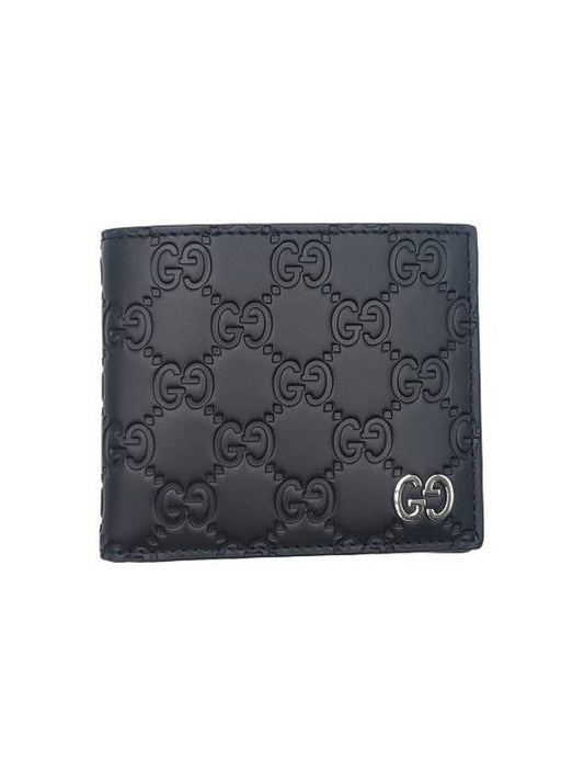 Men's GG Signature Half Wallet Black - GUCCI - BALAAN 2