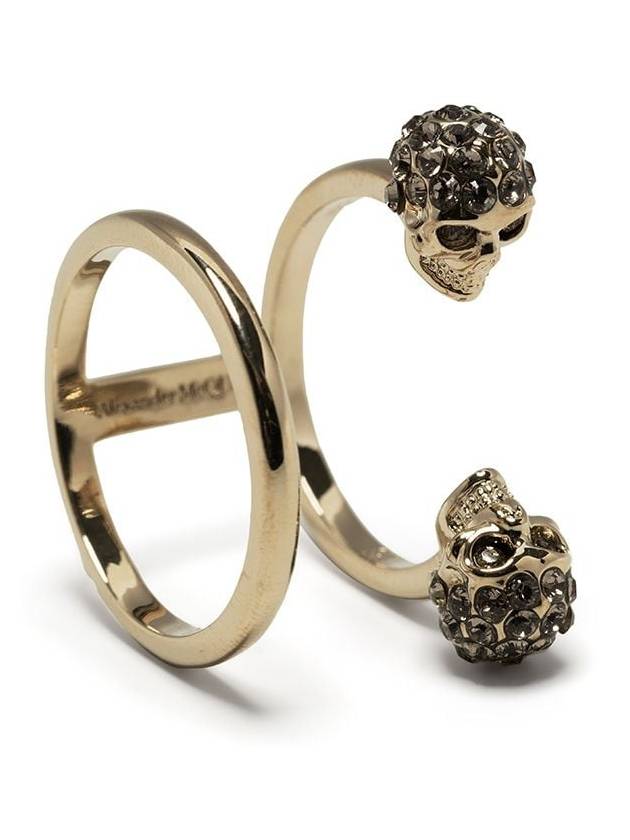 Double Skull Ring Gold - ALEXANDER MCQUEEN - BALAAN 6