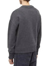 Big Heart Logo Wool Cardigan Grey - AMI - BALAAN 4