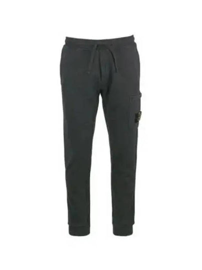 Waffen Patch Cotton Fleece Track Pants Charcoal - STONE ISLAND - BALAAN 2