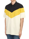 Anton Embroidered Logo Cotton Polo Shirt Yellow - ISABEL MARANT - BALAAN 3