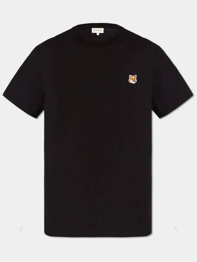 Fox Head Patch Classic Short Sleeve T-Shirt Black - MAISON KITSUNE - BALAAN 7