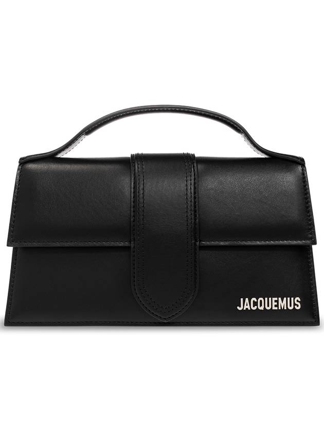 Le Grand Bambino Leather Tote Bag Black Silver - JACQUEMUS - BALAAN 2