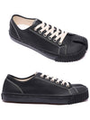 Tabi Canvas Low Top Sneakers Black - MAISON MARGIELA - BALAAN 3