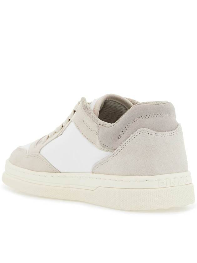 casual and elegant beige leather sneakers mandy 10 - PINKO - BALAAN 3