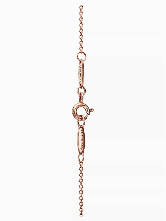 Tiffany Elsa Peretti Bean Design Pendant 9mm Rose Gold Necklace Women - TIFFANY & CO. - BALAAN 4