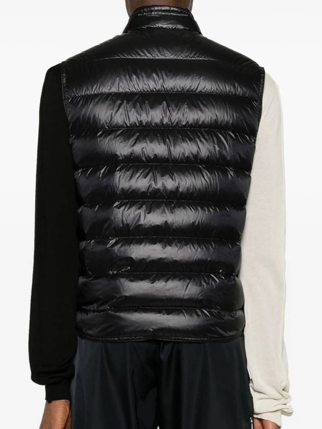 Gui Logo Patch Down Vest Black - MONCLER - BALAAN 5