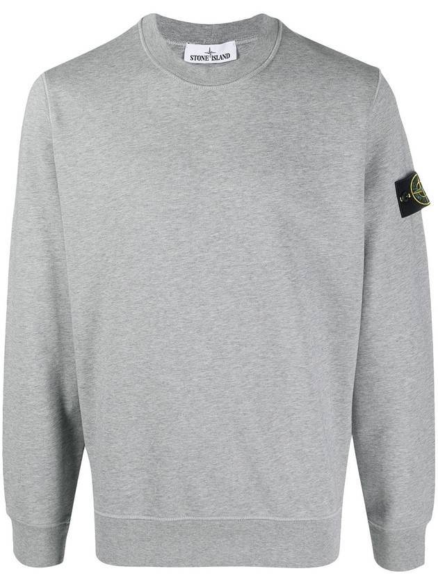 Waffen Patch Sweatshirt Gray - STONE ISLAND - BALAAN.