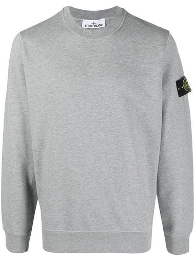 Men's Wappen Patch Sweatshirt Grey - STONE ISLAND - BALAAN 1