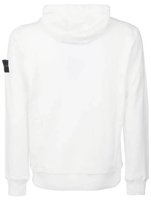 Wappen Patch Cotton Hoodie White - STONE ISLAND - BALAAN 4