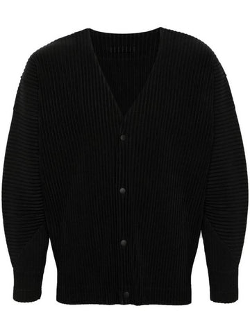 MC March Pleated Cardigan Black - ISSEY MIYAKE - BALAAN 1