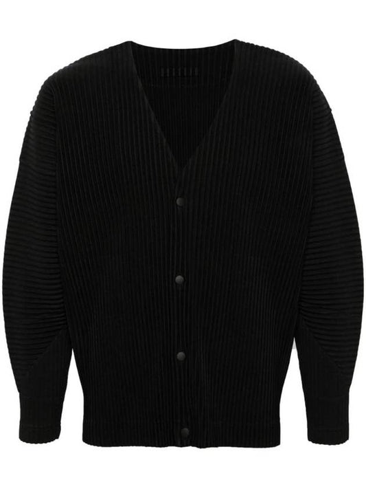 MC March Pleated Cardigan Black - ISSEY MIYAKE - BALAAN 1