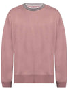 Neck Logo Oversized Fit Sweatshirt Mauve Purple - ACNE STUDIOS - BALAAN 3