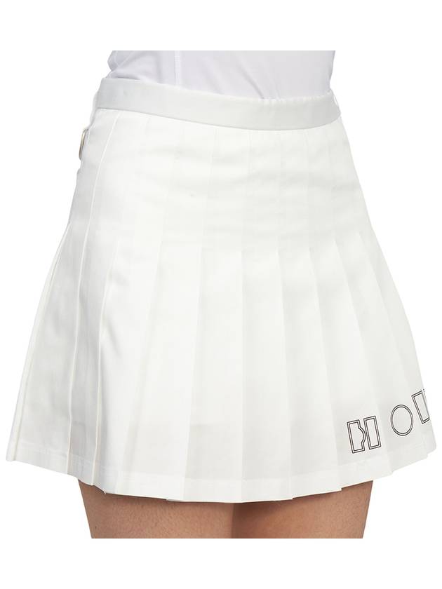 Trans Pleated Skirt White - HORN GARMENT - BALAAN 10