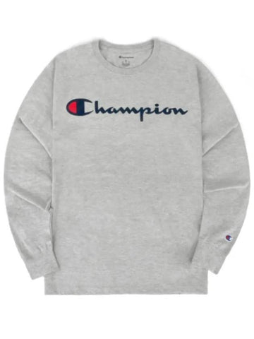 Classic graphic big logo long sleeve CH BT78 gray - CHAMPION - BALAAN 1