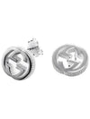 YBD479227001 Interlocking G Silver Earrings - GUCCI - BALAAN 3